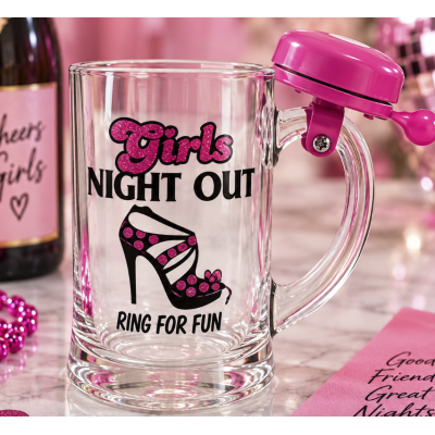 Beer Mug with Bell - Girls Night Out